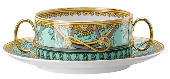 Бульоница с блюдцем 280 мл., Versace LA SCALA DEL PALAZZO арт. 19335-403664-10420 Бульоница с блюдцем 280 мл., Versace LA SCALA DEL PALAZZO арт. 19335-403664-10420