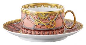 Чашка с блюдцем 200 мл., Versace LA SCALA DEL PALAZZO арт. 19335-403665-14640 Чашка с блюдцем 200 мл., Versace LA SCALA DEL PALAZZO арт. 19335-403665-14640