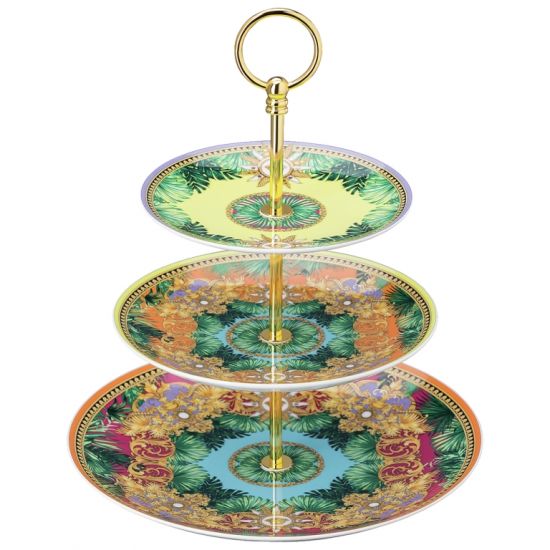 Этажерка 3-х уровневая Versace JUNGLE ANIMALIER арт. 19335-403713-25311 Этажерка 3-х уровневая Versace JUNGLE ANIMALIER арт. 19335-403713-25311