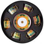 Набор чашек с блюдцами  6 шт 200 мл., Versace JUNGLE ANIMALIER арт. 19335-403713-29253 Набор чашек с блюдцами  6 шт 200 мл., Versace JUNGLE ANIMALIER арт. 19335-403713-29253