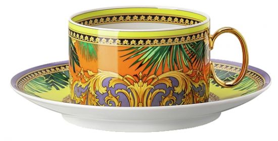Чашка с блюдцем 200 мл., Versace JUNGLE ANIMALIER арт. 19335-403715-14640 Чашка с блюдцем 200 мл., Versace JUNGLE ANIMALIER арт. 19335-403715-14640