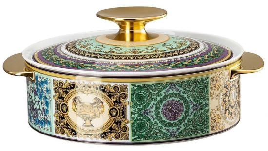 Супница с крышкой 1,4 л.,  Versace BAROCCO MOSAIC арт. 19335-403728-11320 Супница с крышкой 1,4 л.,  Versace BAROCCO MOSAIC арт. 19335-403728-11320