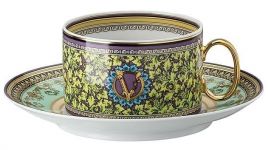 Чашка с блюдцем 200 мл., Versace BAROCCO MOSAIC арт. 19335-403728-14640 Чашка с блюдцем 200 мл., Versace BAROCCO MOSAIC арт. 19335-403728-14640