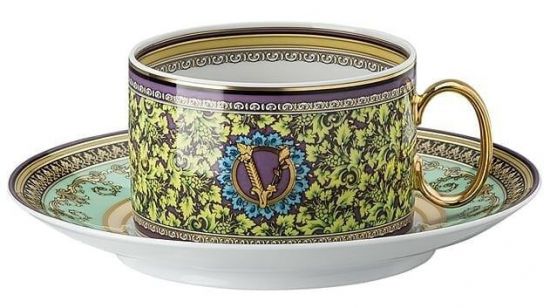 Чашка с блюдцем 200 мл., Versace BAROCCO MOSAIC арт. 19335-403728-14640 Чашка с блюдцем 200 мл., Versace BAROCCO MOSAIC арт. 19335-403728-14640