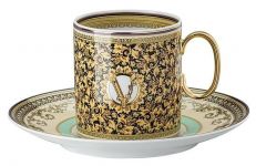 Чашка с блюдцем 230 мл., Versace BAROCCO MOSAIC арт. 19335-403728-14740 Чашка с блюдцем 230 мл., Versace BAROCCO MOSAIC арт. 19335-403728-14740