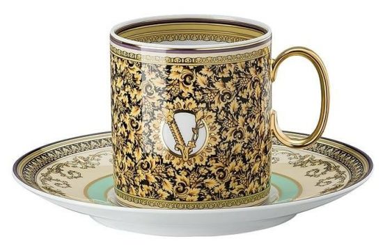 Чашка с блюдцем 230 мл., Versace BAROCCO MOSAIC арт. 19335-403728-14740 Чашка с блюдцем 230 мл., Versace BAROCCO MOSAIC арт. 19335-403728-14740