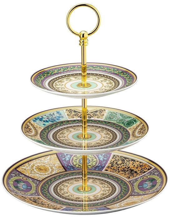 Этажерка 3-х уровневая Versace BAROCCO MOSAIC арт. 19335-403728-25311 Этажерка 3-х уровневая Versace BAROCCO MOSAIC арт. 19335-403728-25311