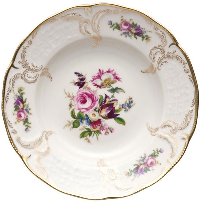Тарелка десертная 23 см., глубокая Rosenthal  Sanssouci Elfenbein арт.20480-308550-10323