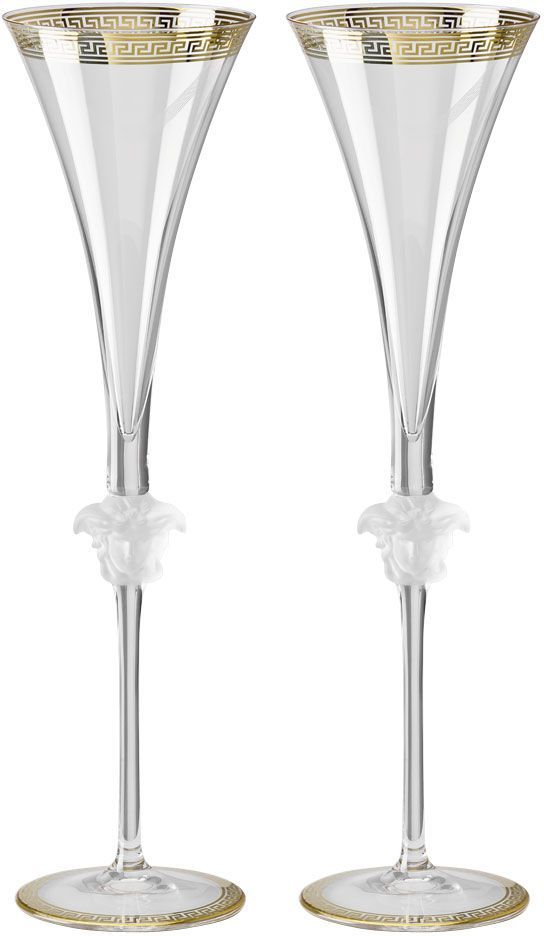 Бокал под шампанское Флюте Versace CRYSTAL MEDUSA D'OR арт. 20665-110300-40800