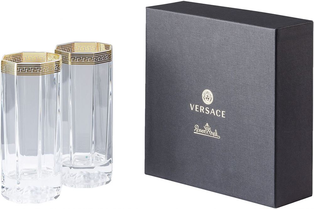 Набор стаканов 2 шт., Versace CRYSTAL MEDUSA D'OR арт. 20665-110300-48874
