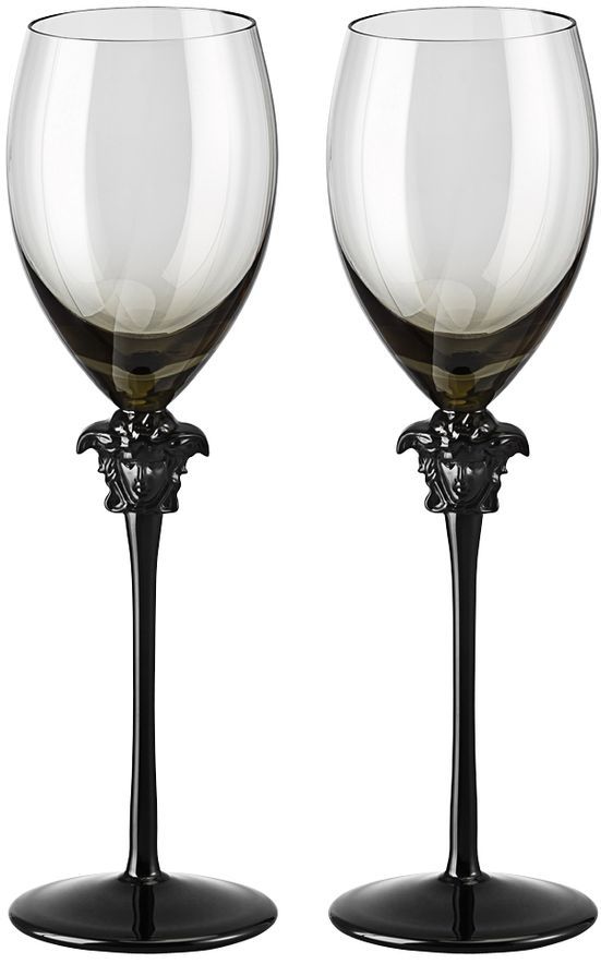 Бокал для белого вина 333 мл., набор 2 шт., Versace CRYSTAL MEDUSA HAZE арт. 20665-321392-48806