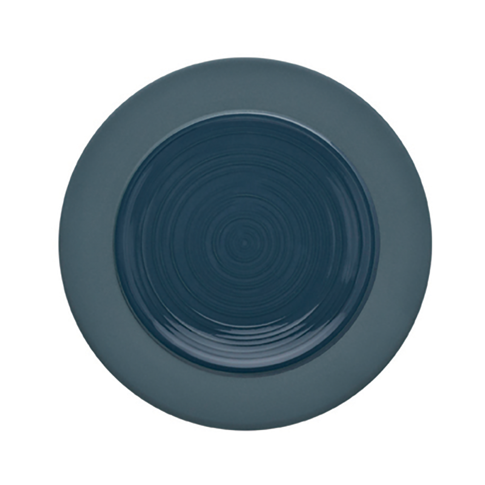  Тарелка закусочная BAHIA Blue Stone 14 см, с широким матовым бортом  DEGRENNE