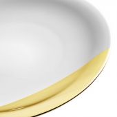 Тарелка обеденная Д 27 см.,  белая с золотым краем SD ONE, DEGRENNE Тарелка обеденная Д 27 см.,  белая с золотым краем SD ONE, DEGRENNE