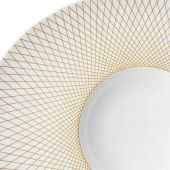 Тарелка глубокая "Шляпа" овальная Д 32х27 см., Graphique classique, золотая, DEGRENNE, арт. 246114