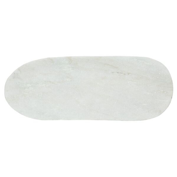 Тарелка сервировочная мраморная Pomax Marmar 40х15 см, Белый