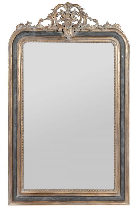 Зеркало французское , классическое , настенное, черное с золочением, 87х144 см., Арт. 5728