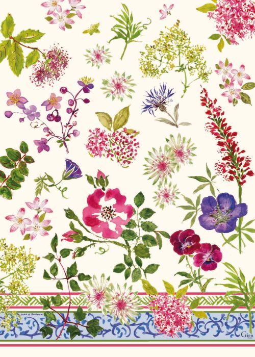 Кухонные полотенца, набор 4 ШТ.., MILLEFLEURS, 50 X 70 см GIEN Кухонные полотенца, набор 4 ШТ.., MILLEFLEURS, 50 X 70 см GIEN