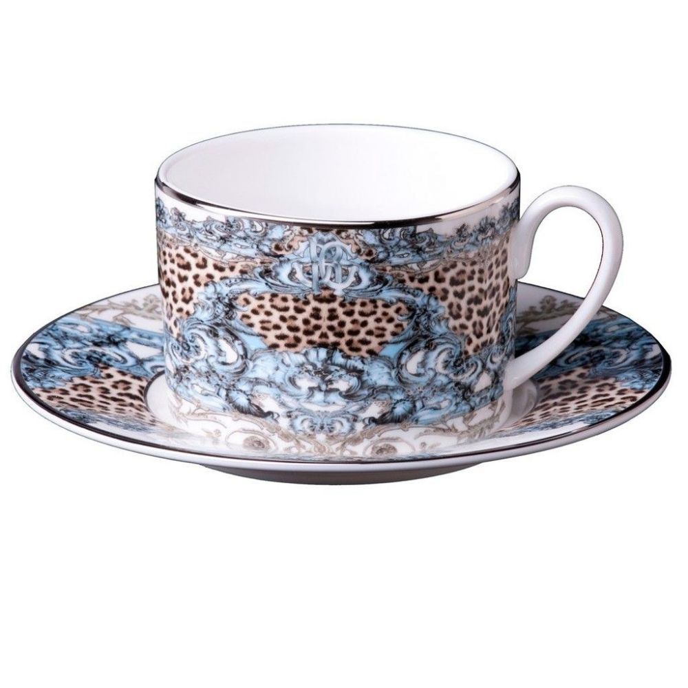 Чайная пара 200 мл., чашка Д 8,5 см., тарелочка Д 15,5 см., Palazzo Pitti, Roberto Cavalli