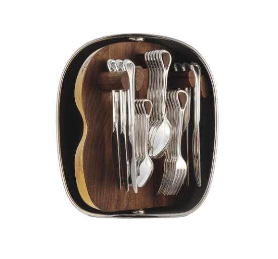 Набор столовых приборов из 24 предметов с серебряным покрытием в футляре Карусель от Christofle, B00072299