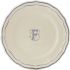 Тарелка для канапе / хлеба"F", FILET MANGANESE MONOGRAMME, Д 16,5 cm GIEN