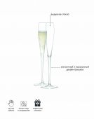 Набор бокалов для шампанского Wine, 100 мл, 2 шт., прозрачный WI17 LSA, арт.:G874-05-991 Набор бокалов для шампанского Wine, 100 мл, 2 шт., прозрачный WI17 LSA, арт.:G874-05-991