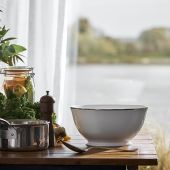 Тарелка для хлопьев 19 см., GALON PLATINE, DEGRENNE, арт.190052