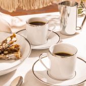 Круглое блюдо  31.5 см., GALON PLATINE , DEGRENNE, арт.190068