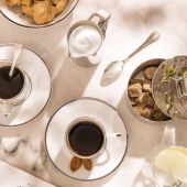 Тарелка для суп / паста 22.5 см., GALON PLATINE, DEGRENNE, арт.190053