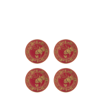 Тарелка десертная 9,5 см., набор 4 шт., ORIENTE ITALIANO RUBRUM, Ginori, 017RG00 FX6877LX0100G00132900