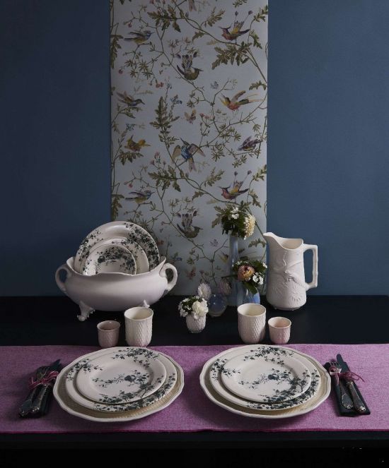 Тарелка десертная набор 4 ШТ.., LES OISEAUX, Д 22 cm GIEN