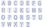 Тарелка глубокая "A", FILET MANGANESE MONOGRAMME, Д 22,5 cm GIEN Тарелка глубокая "A", FILET MANGANESE MONOGRAMME, Д 22,5 cm GIEN