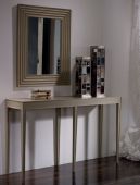 Зеркало в стиле Ар Деко 80х100 см., массив, черный, NAT23