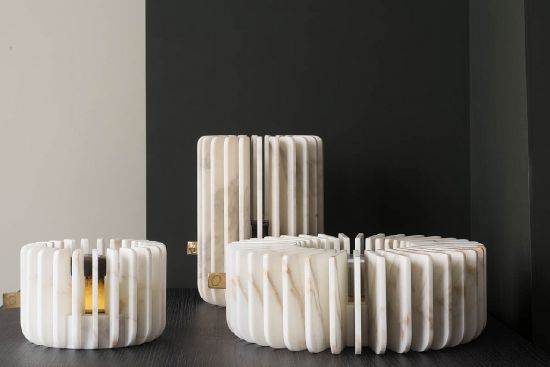 ORION подсвечник из мрамора D 187 x H 120 mm  oOumm ORION подсвечник из мрамора D 187 x H 120 mm  oOumm