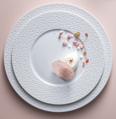 Тарелка десертная 24 см., COLLECTION L PERLES DE ROSEE, DEGRENNE, арт.233924