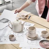 Чайник на 6 чашек 1000 мл, SALAM MONOCHROME ROSE NUDE, DEGRENNE