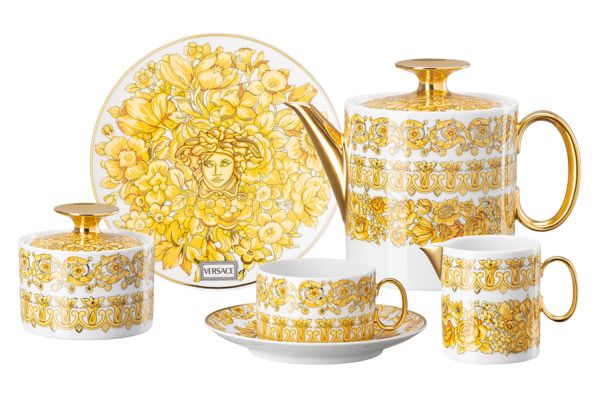 Сервиз чайный Rosenthal Versace Медуза Рапсодия на 6 персон 21 предметов, фарфор